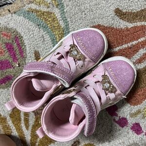 Pink Glitter Kids Shoes